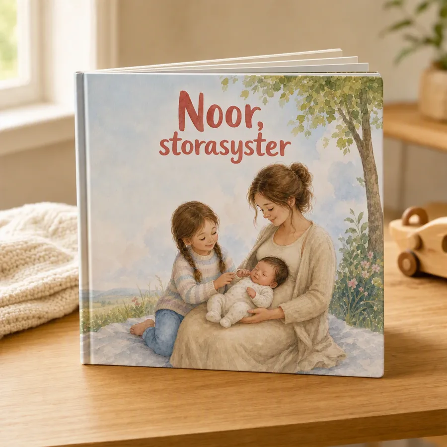 Personlig bok som present till nyfödd